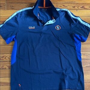 Polo by Ralph Lauren Men's Navy and Blue Polo Shirt